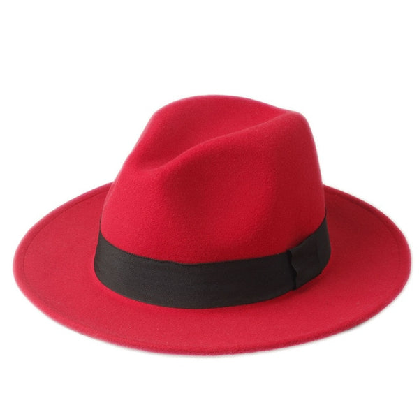 Felt Trilby Fedora Hat For Gentleman