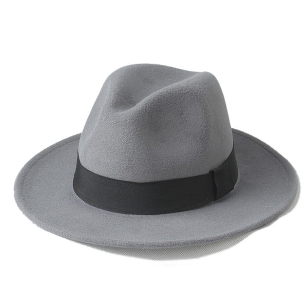 Felt Trilby Fedora Hat For Gentleman