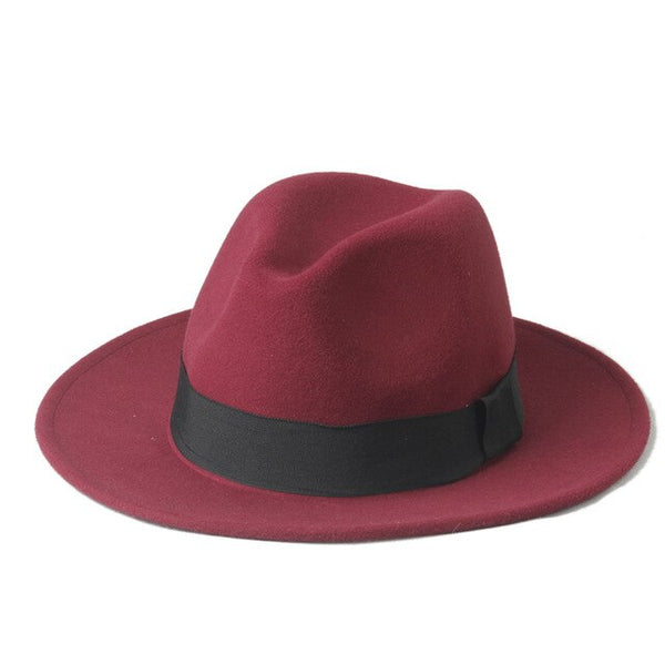 Felt Trilby Fedora Hat For Gentleman