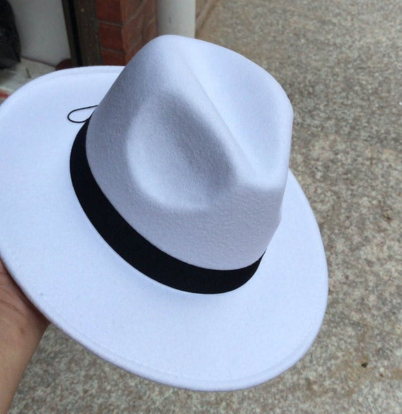 Vintage Classic Felt Jazz Fedoras Hats