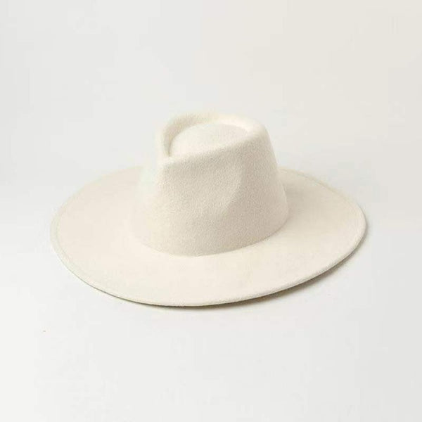British Style winter  wool solid Classic  fedoras  cap men women panama