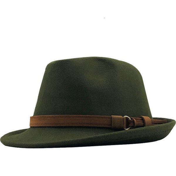 Fedora Hat  Elegant Lady Gangster Trilby Felt Homburg