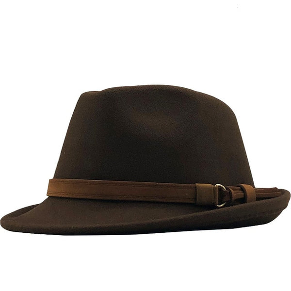 Fedora Hat  Elegant Lady Gangster Trilby Felt Homburg