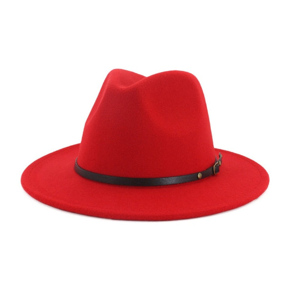 Wool Blend Fashion Fedora Hat Woman