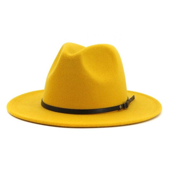 Wool Blend Fashion Fedora Hat Woman