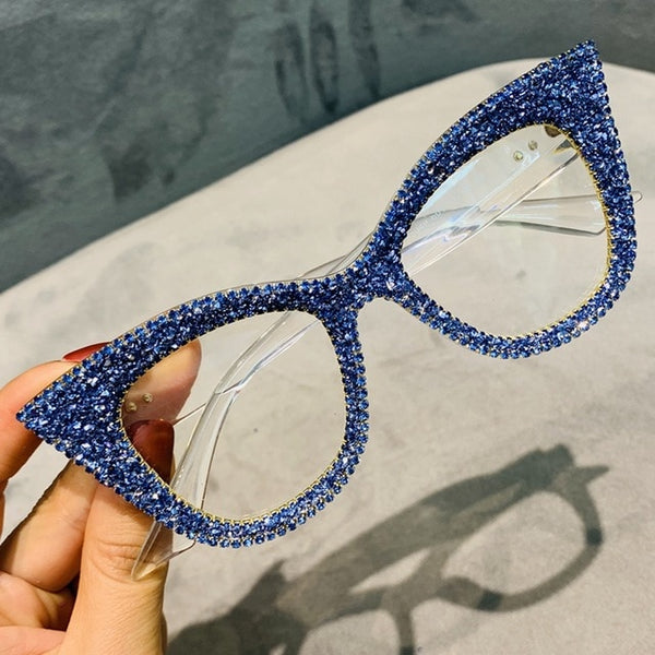 Vintage cat eye Glasses frame retro Female Brand Designer