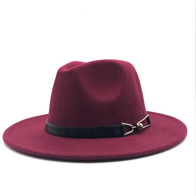 New Women Men Wool Vintage Gangster Trilby Felt Fedora Hat