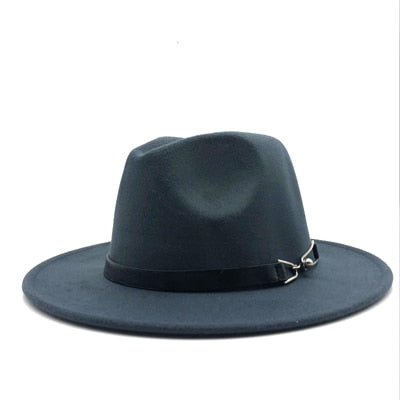 New Women Men Wool Vintage Gangster Trilby Felt Fedora Hat