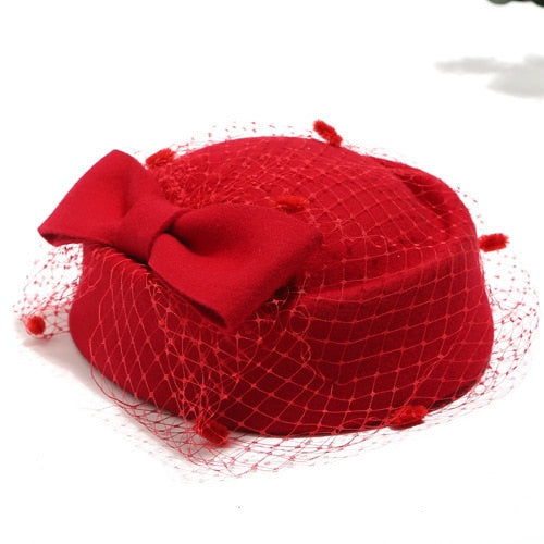 Formal Lady Hat Royal Style Australian Hats Bride Elegant Wool