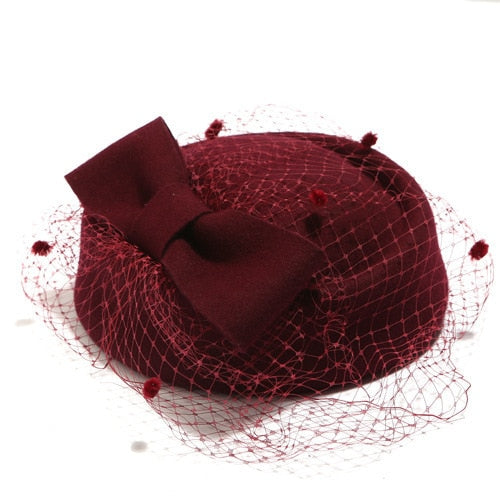 Formal Lady Hat Royal Style Australian Hats Bride Elegant Wool