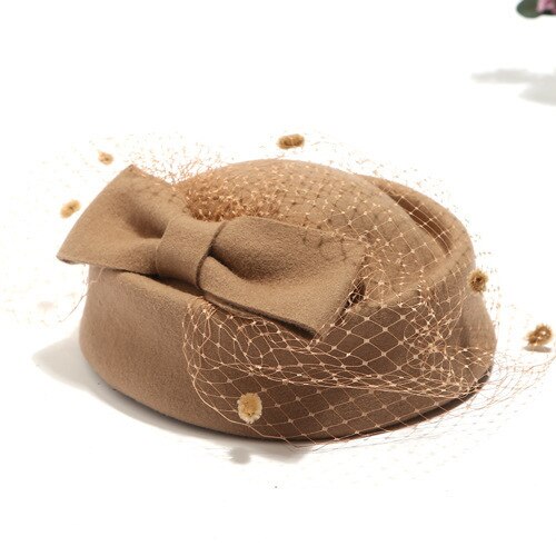 Formal Lady Hat Royal Style Australian Hats Bride Elegant Wool