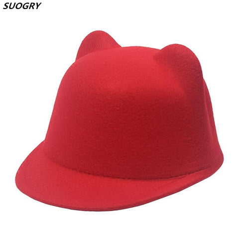 Mother daughter felt fedora hat child adult solid color