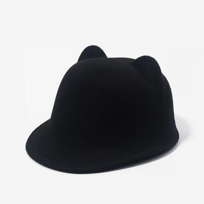 Mother daughter felt fedora hat child adult solid color