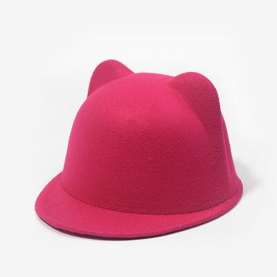 Mother daughter felt fedora hat child adult solid color