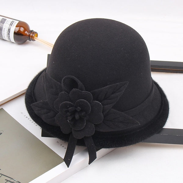 Fedoras Lmitation Wool Felt Women Hats
