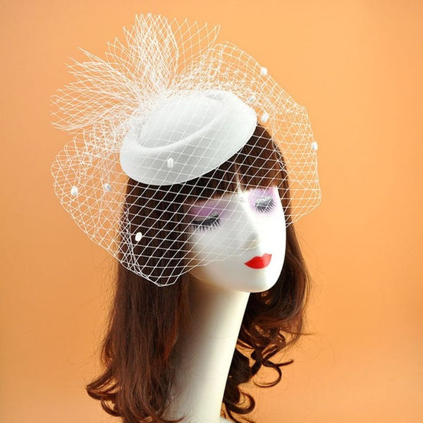 Wave Point Decor Hair Clips Wedding Bridal Cocktail Headwear Hair Accessory
