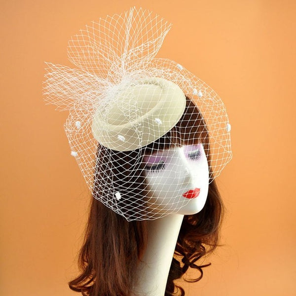 Wave Point Decor Hair Clips Wedding Bridal Cocktail Headwear Hair Accessory