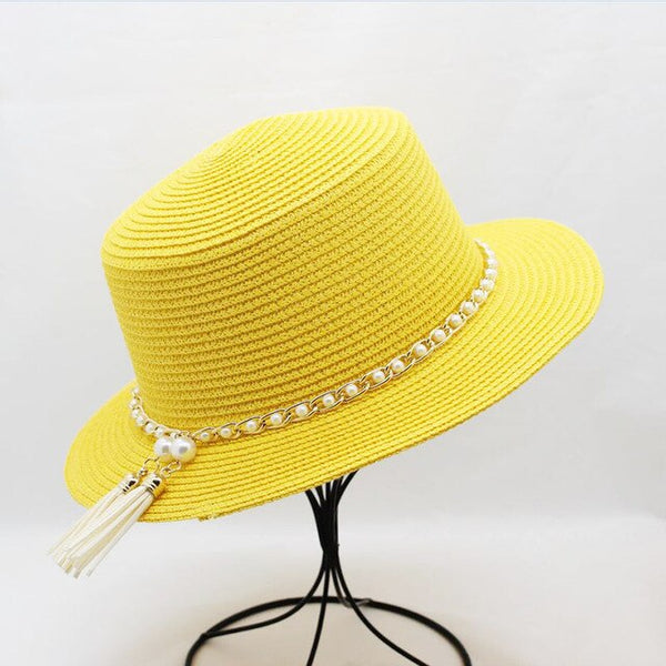 Ladies Fedoras Straw Panama Wedding Hats