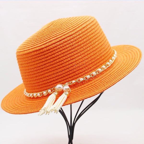 Ladies Fedoras Straw Panama Wedding Hats