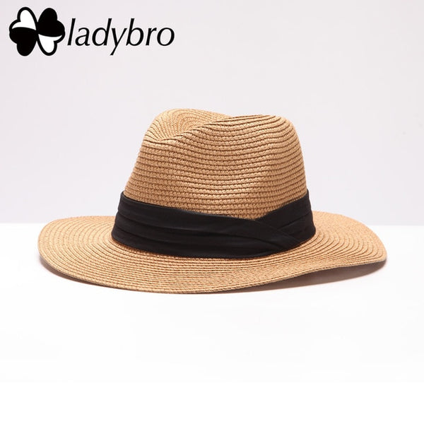 Ladybro Summer Women's  Wide Brim Beach Sun Hat