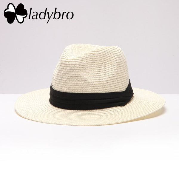Ladybro Summer Women's  Wide Brim Beach Sun Hat