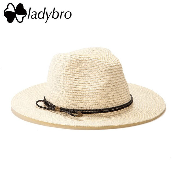 Ladybro Summer Women's  Wide Brim Beach Sun Hat