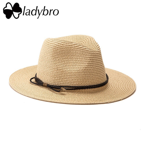 Ladybro Summer Women's  Wide Brim Beach Sun Hat