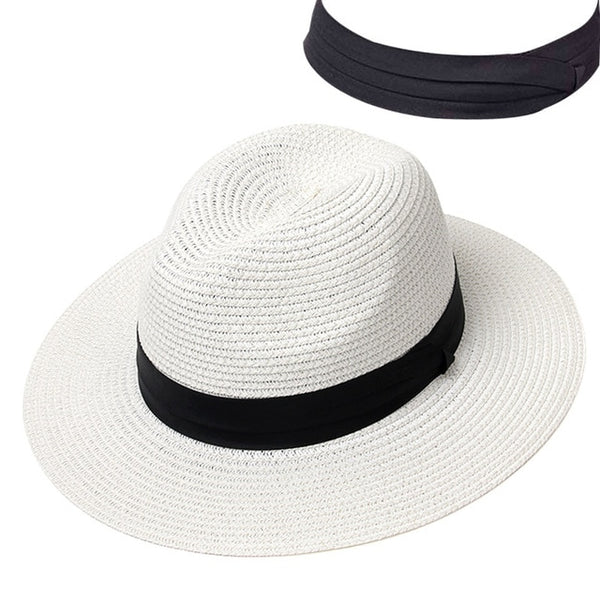 Summer Hat Women Panama Straw Hat Fedora Hats