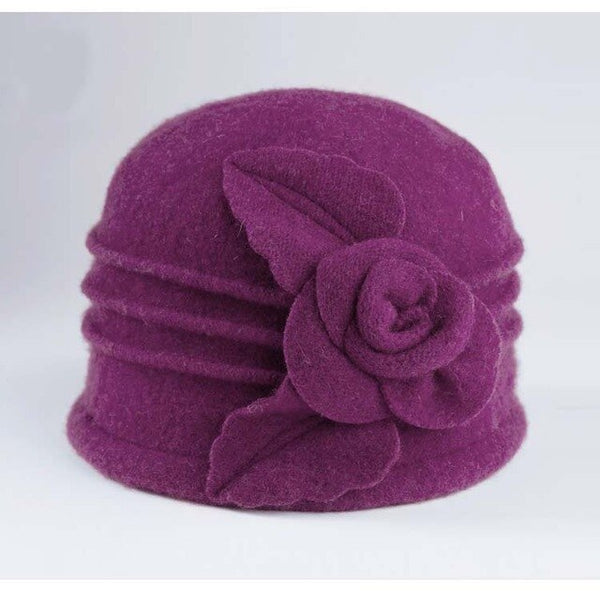 Fedora Middle aged ladies Wool Hat