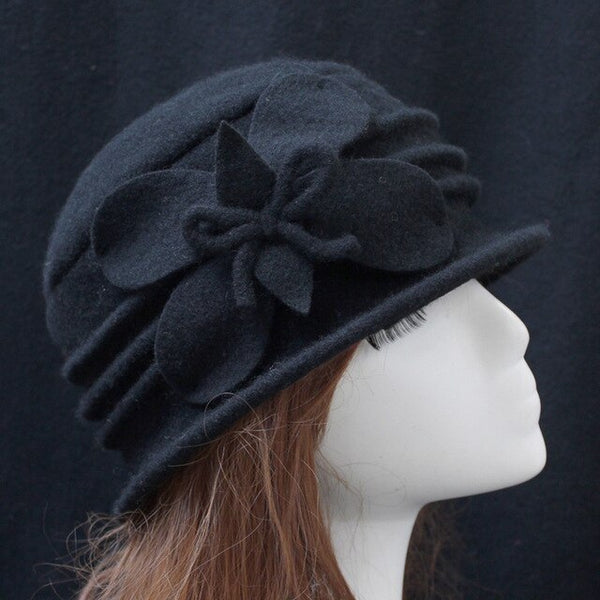 Fedora Middle aged ladies Wool Hat