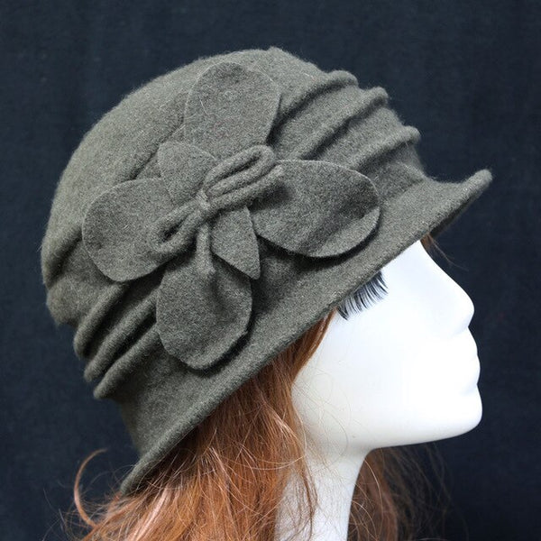 Fedora Middle aged ladies Wool Hat