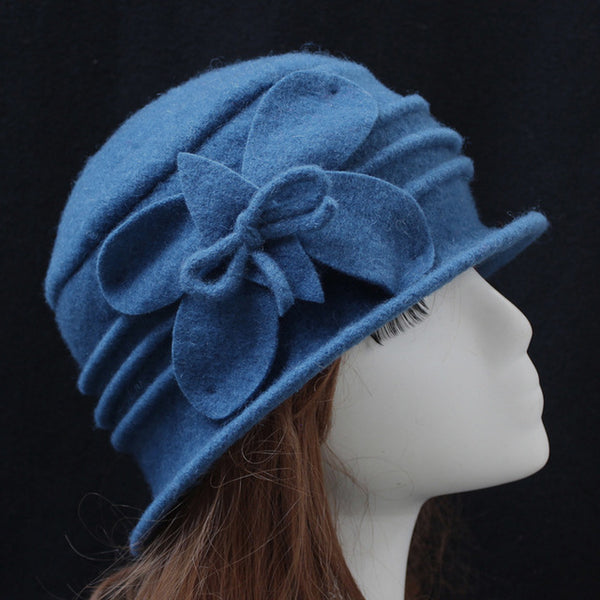 Fedora Middle aged ladies Wool Hat