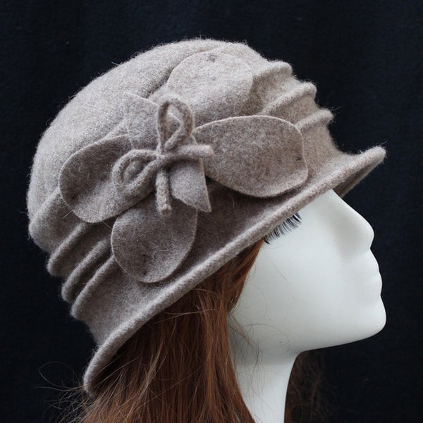 Fedora Middle aged ladies Wool Hat