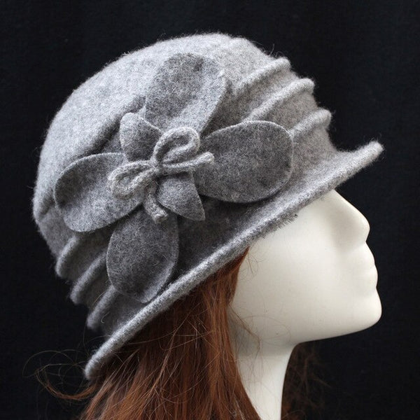 Fedora Middle aged ladies Wool Hat