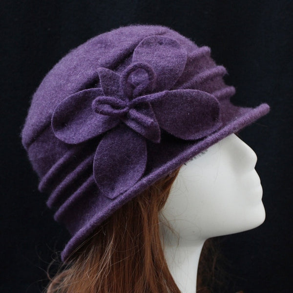 Fedora Middle aged ladies Wool Hat