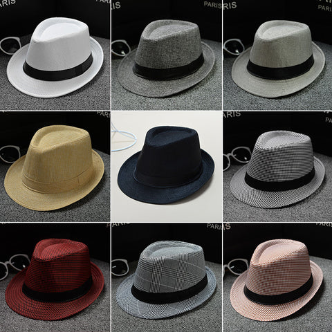 Summer Men Straw men's cowboy hats cap